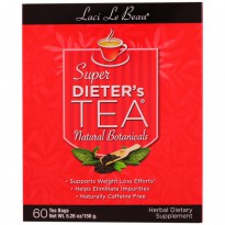 Natrol, Laci Le Beau, Super Dieter's Tea, Natural Botanicals, 60 Tea Bags, 5.26 oz (150 g)
