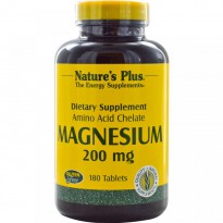 Nature's Plus, Magnesium, 200 mg, 180 Tablets