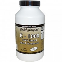 Healthy Origins, E-1000, 240 Softgels