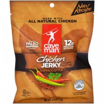 Caveman Foods, Jerky, Buffalo Style Chicken, 2.5 oz (71 g)
