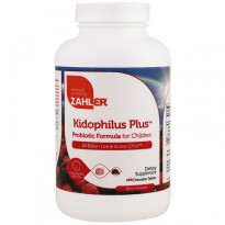 Zahler, Kidophilus Plus, Probiotic Formula For Children, Berry, 180 Chewable Tablets