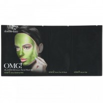 Double Dare, OMG, Platinum Green Facial Mask Kit, 3 in 1 Kit