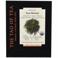 The Tao of Tea, Organic Sen Matcha, 15 Pyramid Sachets, 1.32 oz (37.5 g)