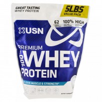 USN, 100% Premium Whey Protein, Birthday Cake, 5 lbs (2.27 kg)