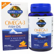 Minami Nutrition, Supercritical, Omega-3 Fish Oil, 850 mg, Orange Flavor, 60 Softgels