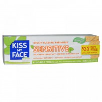 Kiss My Face, Natural Aloe Toothpaste, Sensitive, Flouride Free, Orange Mint Gel, 4.5 oz (127.6 g)