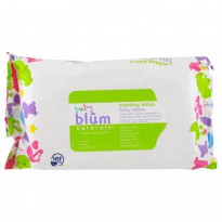 Blum Naturals, Baby, Soothing Lotion, Baby Wipes, Fragrance Free, 72 Wipes