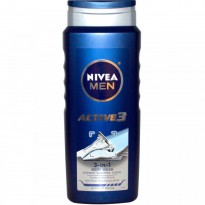 Nivea, Men, 3-in-1 Body Wash, Active 3, 16.9 fl oz (500 ml)