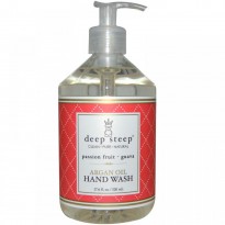 Deep Steep, Argan Oil Hand Wash, Passion Fruit- Guava, 17.6 fl oz (520 ml)