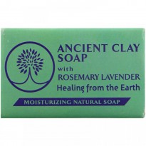Zion Health, Ancient Clay Soap, Moisturizing Natural Soap, Rosemary Lavender, 6 oz (170 g)