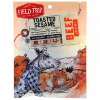 Field Trip Jerky, Beef Jerky, Toasted Sesame, 2.2 oz (62 g)