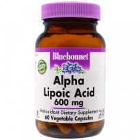 Bluebonnet Nutrition, Alpha Lipoic Acid, 600 mg, 60 Veggie Caps