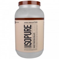 Nature's Best, IsoPure, Whey Protein Isolate, Natural Chocolate Flavor, 3 lb (1361 g)