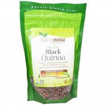 Now Foods, Gluten Free, Certified Organic, Black Quinoa, 14 oz (397 g)