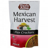 Foods Alive, Flax Crackers, Mexican Harvest, 4 oz (113 g)