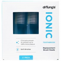 Dr. Tung's, Ionic Toothbrush, Replacement Brush Heads, Soft Bristles, 2 Pack