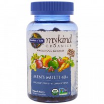 Garden of Life, Mykind Organics, Men's Multi 40+, Organic Berry, 120 Gummy Drops