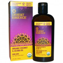Desert Essence, Organic Coconut & Jojoba Oil, 4 fl oz (118 ml)