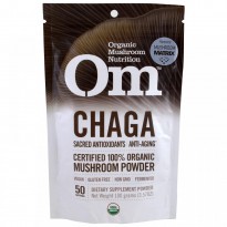 Organic Mushroom Nutrition, Chaga, Mushroom Powder, 3.57 oz (100 g)