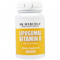 Dr. Mercola, Liposomal Vitamin D, 5,000 IU, 30 Capsules