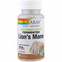 Solaray, Organically Grown Fermented Lion's Mane, 60 Veggie Caps