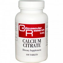 Cardiovascular Research Ltd., Calcium Citrate, 100 Tablets