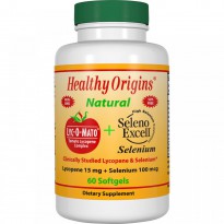 Healthy Origins, Lyc-O-Mato Lycopene + Seleno Excell, 60 Softgels