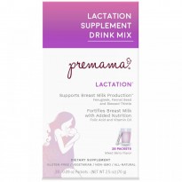 Premama, Lactation Support Drink Mix, Lactation, Mixed Berry, 28 Packets, 2.47 oz (70 g)