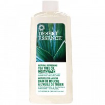 Desert Essence, Natural Refreshing Tea Tree Oil Mouthwash, Alcohol Free, 16 fl oz (480 ml)