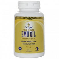 Emu Gold, Fully Refined EMU Oil, Ultra Active, 750 mg, 90 Softgels