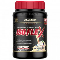 ALLMAX Nutrition, Pure Whey Protein Isolate Isoflex, Birthday Cake with Sprinkles, 2 lbs (907 g)
