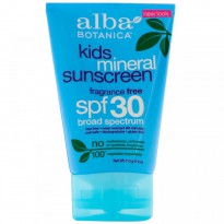 Alba Botanica, Mineral Sunscreen, Kids, SPF 30, 4 oz (113 g)