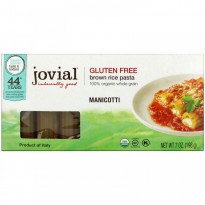 Jovial, Organic Brown Rice Pasta, Manicotti, 7 oz (198 g)