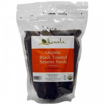 Kevala, Organic Black Toasted Sesame Seeds, Unhulled, 16 oz (453 g)
