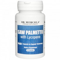 Dr. Mercola, Saw Palmetto with Lycopene, 30 Capsules