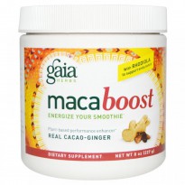 Gaia Herbs, Maca Boost, Real Cacao-Ginger, 8 oz (227 g)