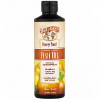 Barlean's, Omega Swirl, Ultra High Potency Fish Oil, Citrus Sorbet, 16 oz (454 g)