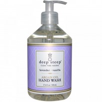 Deep Steep, Argan Oil Hand Wash, Lavender- Vanilla, 17.6 fl oz (520 ml)