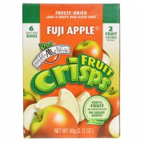 Brothers-All-Natural, Fruit Crisp, Fuji Apple, 6 Bags, 10 g Each