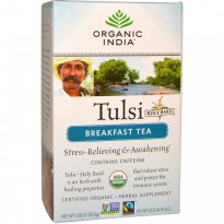 Organic India, Tulsi, Holy Basil,  Breakfast Tea, 18 Infusion Bags, 1.08 oz (30.6 g)