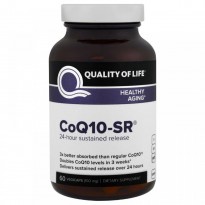 Quality of Life Labs, CoQ10-SR, 100 mg, 60 Vegicaps