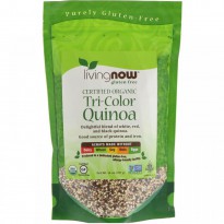 Now Foods, Gluten Free, Certified Organic, Tri-Color Quinoa, 14 oz (397 g)