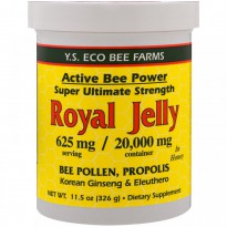 Y.S. Eco Bee Farms, Royal Jelly in Honey, 625 mg, 11.5 oz (326 g)