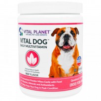 Vital Planet, Vital Dog Daily Multivitamin, Beef Flavor, 2.64 oz (75 g)