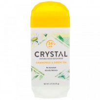 Crystal Body Deodorant, Invisible Solid Deodorant, Chamomile & Green Tea, 2.5 oz (70 g)