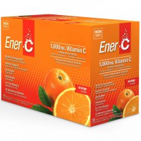 Ener-C, Vitamin C, Effervescent Powdered Drink Mix, Orange, 30 Packets, 9.2 oz (260.1 g)