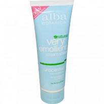 Alba Botanica, Natural Very Emollient, Cream Shave, Unscented, 8 oz (227 g)