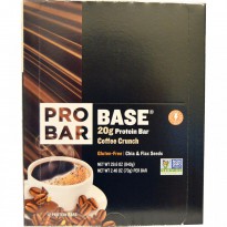 ProBar, Base, Protein Bar, Coffee Crunch, 12 - 2.46 oz (70 g) Each