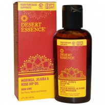 Desert Essence, Moringa, Jojoba & Rose Hip Oil, 2 fl oz (60 ml)