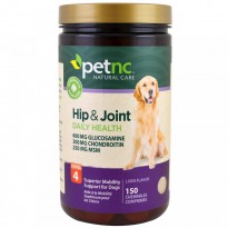 21st Century, Pet Natural Care, Hip & Joint Health, Level 4, Liver Flavor, 150 Chewables